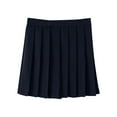 thumbnail image 1 of Loopsun Girls Pleated Skirts, Girls Fashion Solid Color Short A-line Pleated Skirt Navy 16-17 Years, 1 of 3