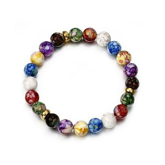 PULMCheerger Bracelets 7 Chakras Crystals And Healing Stones Bracelets ,Crystal Bracelet Yoga Beaded Bracelets Anniversary Birthday Gifts for Women Girls Wife Mom Lady Her