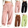 thumbnail image 1 of Loopsun Kids Boys Girls Pants 2 to 12 Years Winter Solid Fleece Warm Thermal Casual Leggings, 1 of 4