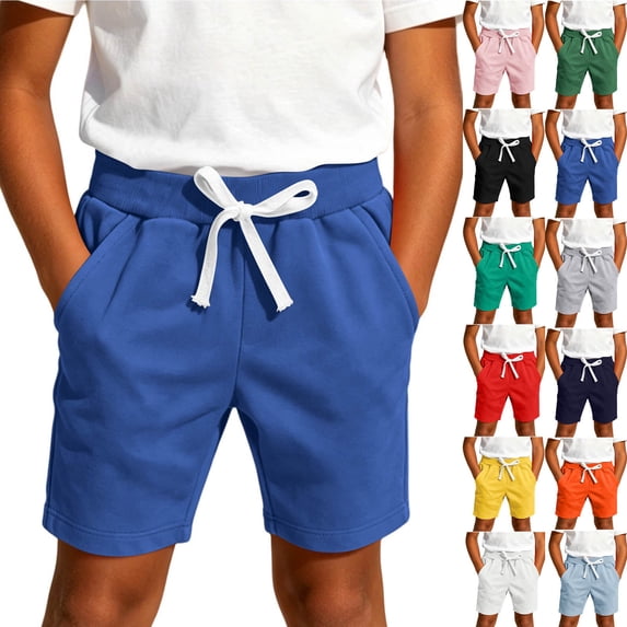 Loopsun Kids Boys Girls Shorts 0 to 12 Years Summer Outdoor Jogging Drawstring Casual Beach Pants
