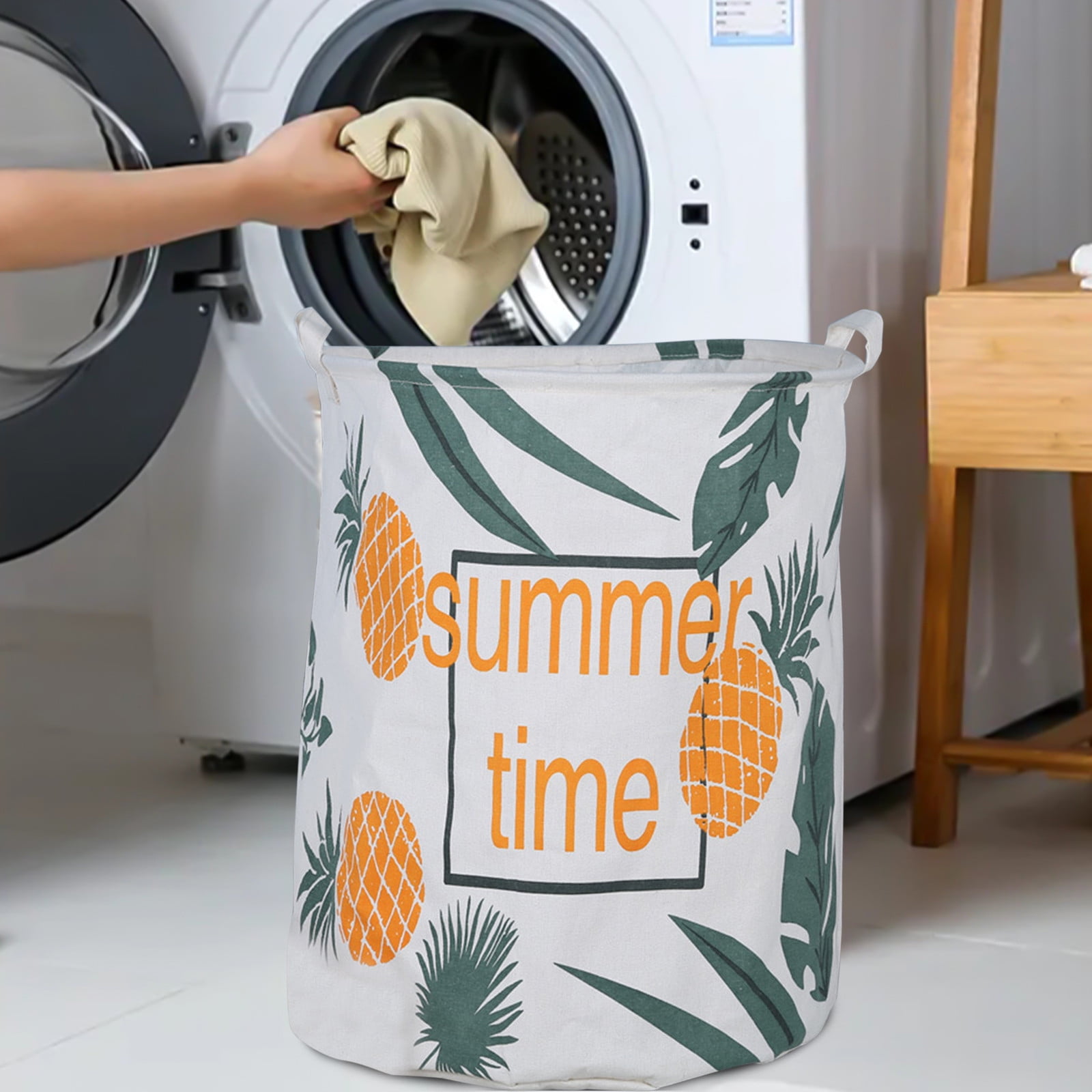 PRETXORVE Organization and Storage Fabric and Linen Storage Bucket ...