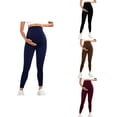 thumbnail image 1 of Loopsun Pants for Women, Maternity Leggings, Women's High Waist Stretchy Breathable Casual Workout Yoga Full Length Maternity Leggings Black, M, 1 of 5
