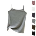 thumbnail image 1 of Loopsun Women Summer Blouse Round Neck Sleeveless Adjustable Strap Solid Inner Wear Tops, 1 of 5