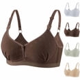 thumbnail image 1 of Loopsun Women Thin Wireless Bra Front Closure Comfortable Breathable Shaping Support Daily Wear, 1 of 5