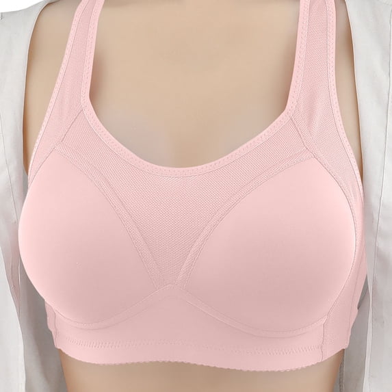 Loopsun Womens Bra Plus Size, Bras for Women, Womens Middle Aged and Elderly Bras without Steel Rings Large Size Underwear Comfortable Bra Khaki XL