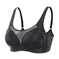 thumbnail image 1 of Loopsun Womens Bras, Plus Size Bras for Women No Underwire, Women's Thin Push-Up Breathable Bra Plus Size Sports Yoga Bra Black XXXXL, 1 of 2