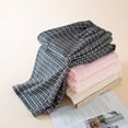 thumbnail image 1 of Loopsun Womens Fleece Pajama Pants, Women's Striped Fleece Lined Thermal Sleep Long Pants with Pockets Coffee, M, 1 of 4