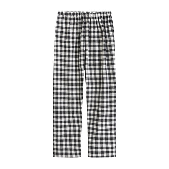 Loopsun Womens Pajama Pants, Women's Casual Plaid Print Loose Comfortable Long Pajama Sleep Pants Multicolor, S