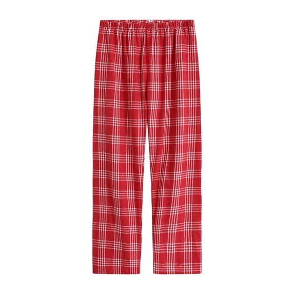 Loopsun Womens Pajama Pants, Women's Casual Plaid Print Loose Comfortable Long Pajama Sleep Pants Multicolor, XXXXL