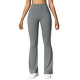 thumbnail image 1 of Loopsun Womens Pants, Womens Yoga Pants, Womens Stretch Yoga Leggings Fitness Running Gym Sports Full Length Active Pants Gray M, 1 of 5