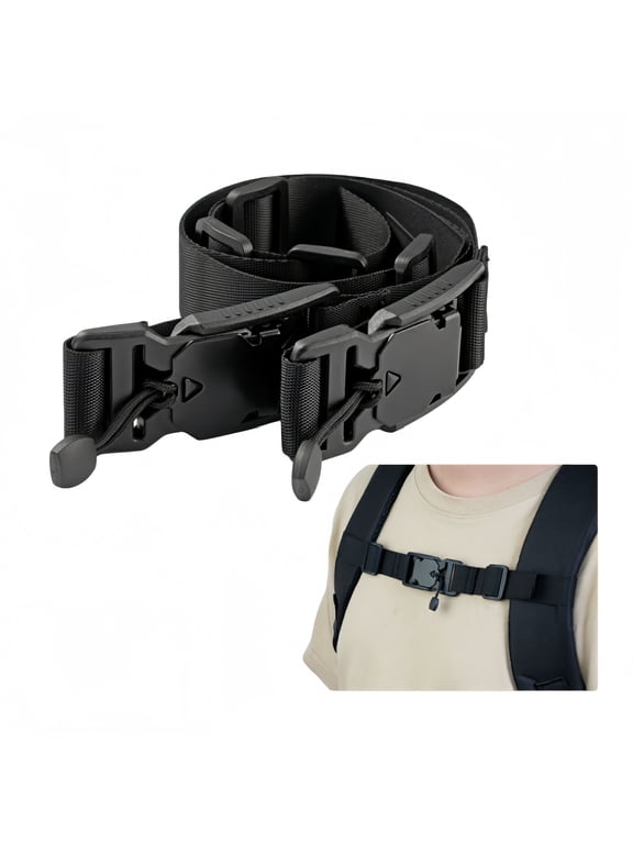 1 Pack Backpack Chest Strap Add on,Backpack Chest Straps, Heavy Duty Adjustable Universal Backpack Sternum Strap Chest Belt with Quick Release Buckle for Hiking and Jogging