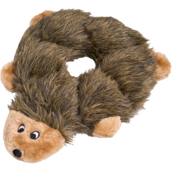 Loopy - No Stuffing Dog Toys to Keep Them Busy, for Small, Medium, & Large Dogs, Squeaky Pet Toy for Boredom, Unstuffed Chew Toy, Soft Plush Puppy Products, Hedgehog - 10"