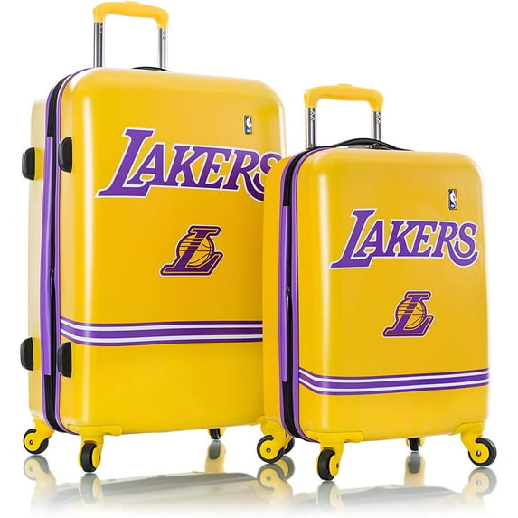 Loos Angeles Lakers Carry-On Spinner Luggage 2 Pieces Luggage Set Travel Trolley Suitcase