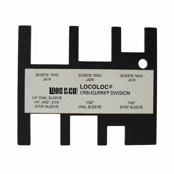 Loos Locoloc Oval and Stop Sleeve Gauge,7/32-5/16 GA-2P