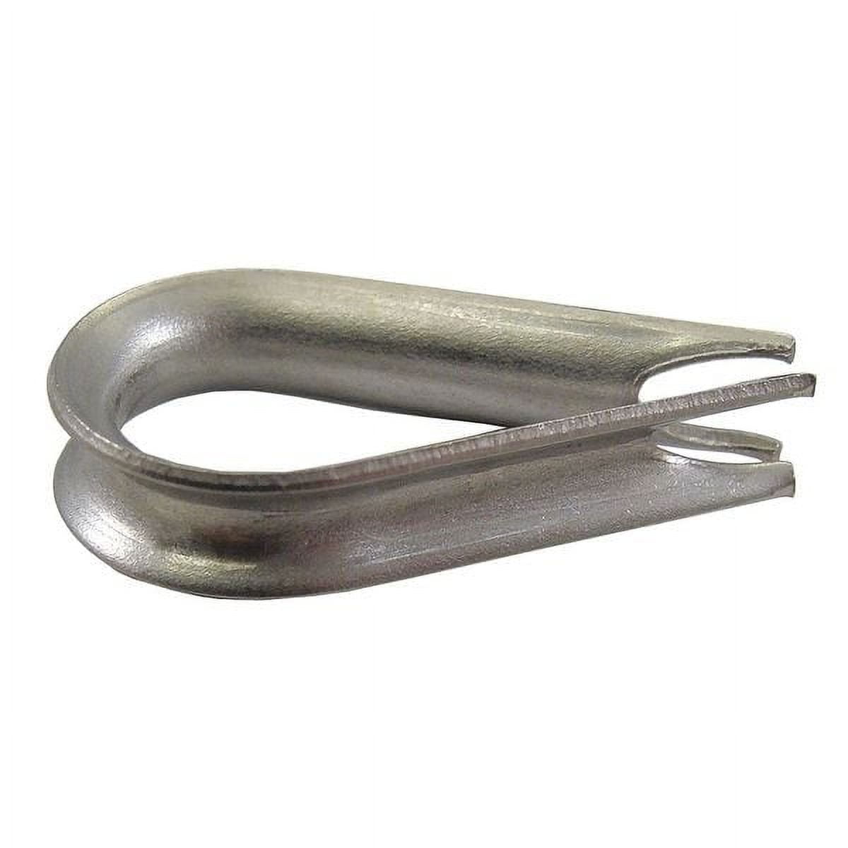 1/8 Wire Rope Thimble, Electro-Zinc