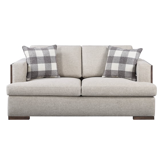 Loose Back and Seat Cushions - Customized Feel - Studio Apartment - Contrasting Pillows