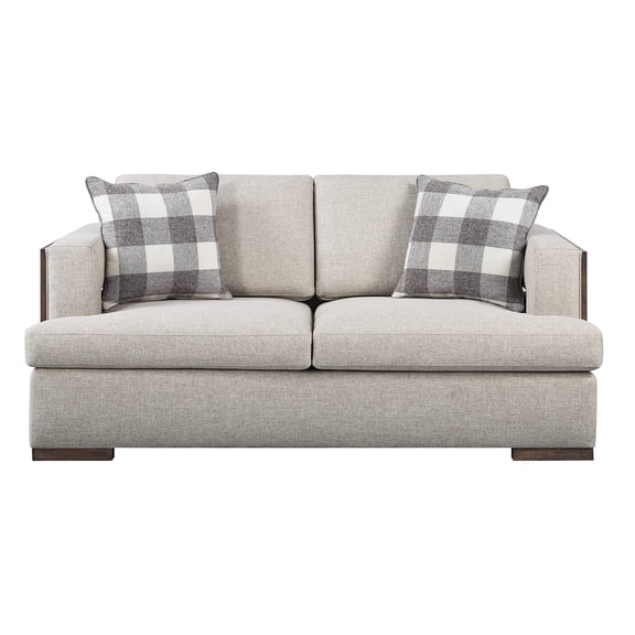 Loose Back and Seat Cushions - Customized Feel - Studio Apartment - Contrasting Pillows