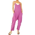 thumbnail image 1 of Loose Cami Jumpsuit, Solid Casual Jumpsuit For Summer & Spring, Women's Clothing, 1 of 20