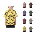 thumbnail image 1 of Loose Comfortable Short Sleeve Button Down Shirt, Kids Beach Leisure Hawaiian Aloha Shirt for Boys Girls, Casual Tourist, 1 of 4