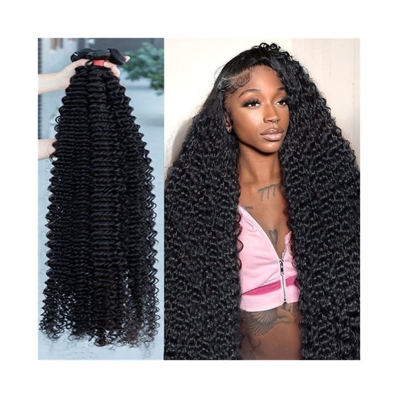 Loose Deep Wave Bundles 8-40Inch Long Curly Brazilian Remy Hair Weave Double Weft Bundles