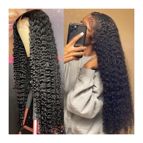 Loose Deep Wave Lace Front Wig 13x4/13x6 Transparent Curly Human Hair Lace Front Wigs Natural Hairline with Baby Hair 4x4 Lace Closure Wig for Women