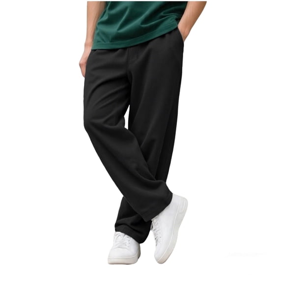 GINGTTO Men's Loose Drape Casual Sweatpants, Soft & Comfortable Straight-Leg Athletic Pants, Versatile Trousers for Daily Commute