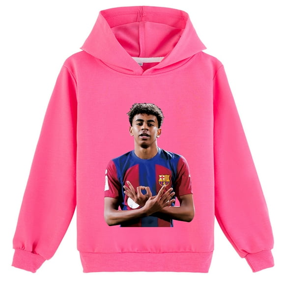 Loose Fit Lamine Yamal Graphic Sweatshirt Hoodie for School Student Sports Casual Wear