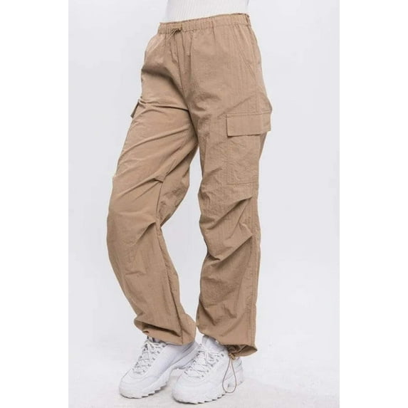Loose Fit Parachute Cargo Pants