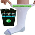 thumbnail image 1 of Loose Fit Stays Up Men's and Women's Casual Crew Socks (Pack of 3) Made in USA! Cushioned Sole., 1 of 8
