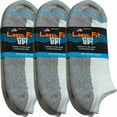 thumbnail image 1 of Loose Fit Stays Up White Cushioned No Show Socks (Pack of 2) Made in USA., 1 of 1