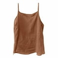 thumbnail image 1 of Loose Fit Tank Top Cami Tank Tops for Women Summer Tank Tops for Women Athletic Tank Tops Swing Tank Tops for Women Wide Strap Tank Tops Ruched Womens Tees Yellow XL, 1 of 3