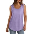 thumbnail image 1 of Loose Fit Tank Top Layering Tank Tops for Women Sleep Tanks for Women Wide Strap Tank Tops Long Tunic Tank Tops for Women Womens Spaghetti Strap Tank Top Purple 2XL, 1 of 5