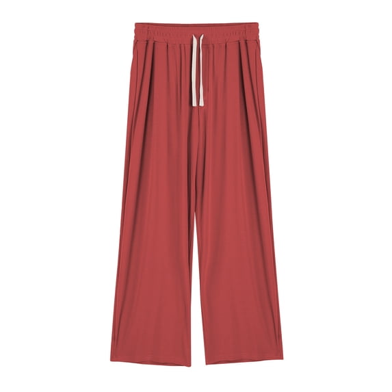 Loose Fit Wide Leg Pants for Men/Women Drawstring Waist Comfortable Casual Relaxed Trousers Soft Fabric Breathable Design