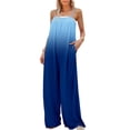 thumbnail image 1 of Loose Fit Wide Leg Rompers Womens Fashion Gradient Strap Cami Overalls Casual Trendy One Piece Jumpsuits 2024, 1 of 5