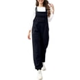 thumbnail image 1 of Loose-Fitting Fleece Overalls for Women Winter Casual Adjustable Warm Pockets, 1 of 9