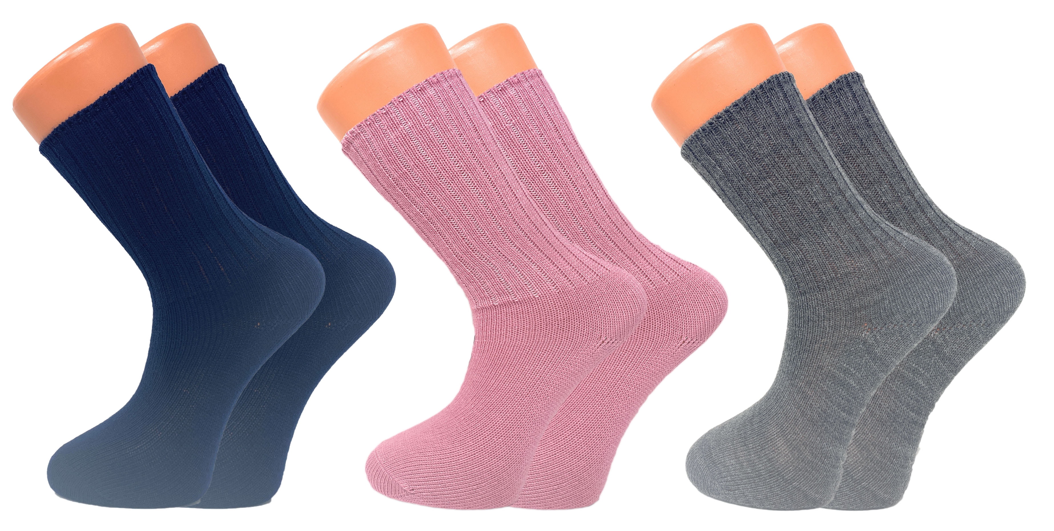 Loose Fitting Socks for Women Soft Crew Socks 3 Pairs Size 911 S2