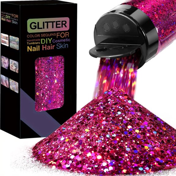 Loose Glitter Sequins for DIY Nail Art Face Body Hair Decoration Craft Laser Shimmer Makeup Supplies Gold foil laser sequins glitter powder facial eye shadow nail enhancement DIY makeup materials