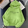 thumbnail image 1 of Loose Hooded Sweater Student Hoodie With Letter Print Sports Tops, 1 of 11