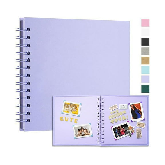 Loose Leaf Album DIY Wedding Commemorative Scrapbook Album DIY Scrapbook Photo Album, 40 Pages Thick Kraft Blank Paper Memory Book for Wedding and Anniversary Family