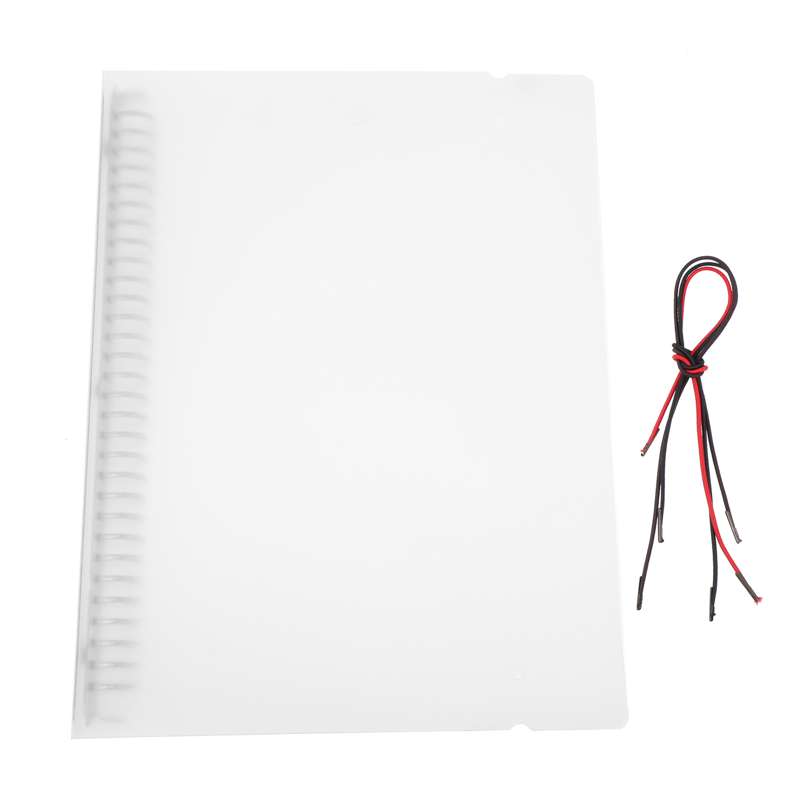 Loose Leaf Binder Cover Refillable Notebook Shell Translucent Planner Binder Cover