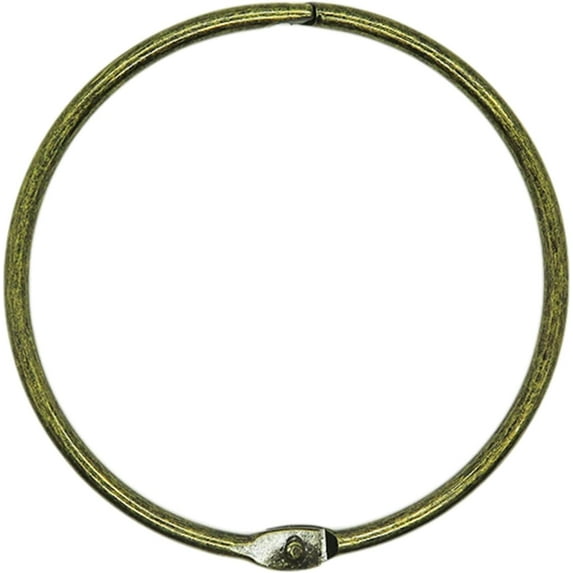 Loose Leaf Binder Rings : 3 Inch Metal Ring for Index Cards, Round Key Rings Easy Locking and Opening,Sturdy Binder Rings for Office and School Use,10PCS (3 Inch)