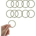 thumbnail image 1 of Loose Leaf Binder Rings : 4 Inch Metal Ring for Index Cards, Round Key Rings Easy Locking and Opening,Sturdy Binder Rings for Office and School Use,10PCS (4 Inch), 1 of 15