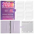 thumbnail image 1 of Loose Leaf Cash Savings Challenge Notebook Reusable Household Financial Budget Tracker Planner For Monthly Money Management, 1 of 7
