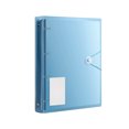 thumbnail image 1 of Loose Leaf Document File Folder Elastic Band Closure Label Pocket Paper Storage Organizer Blue, 1 of 6