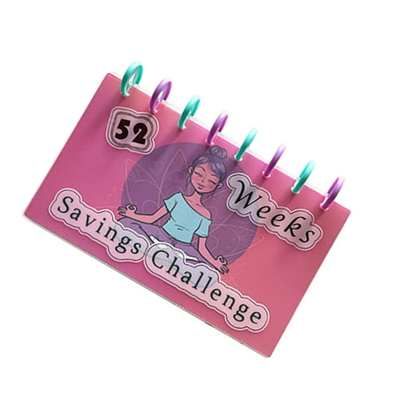 Loose Leaf Money Organizer 52 Weeks Savings Challenge Binder Book Savings Management Journal Budgeting Diary Book