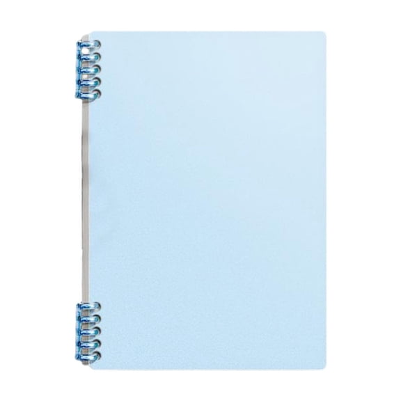 Loose-Leaf Notebook, Detachable Ring Binder with Smooth Writing Paper, Comfortable Coil Binding, Mint Green, 10x7 Inch