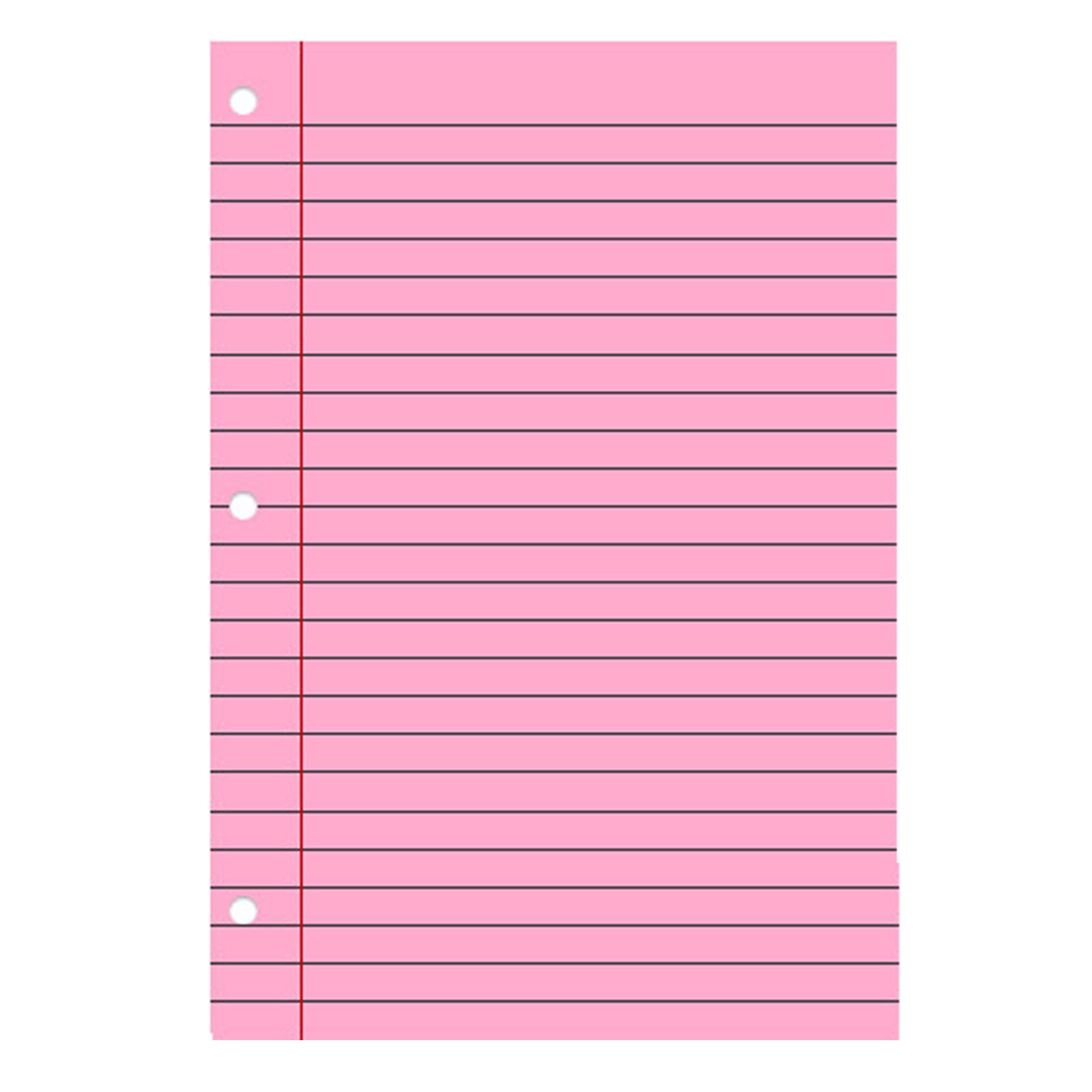 Loose Leaf Paper 100 Sheets, 7.9" x 10.57" Filler Paper, College Ruled 3-Hole Punched, Notebook Paper for 3-Ring Binders Notepad Writing Note Pads To-Do Lists for Office & Home Supplies