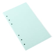 Loose Leaf Refill Paper, A5 6 Hole Notebook Paper, 40 Sheets Replacement Paper 3.74x6.69 Inch, Compatible with 6 Ring Binder, Planner, Diary and Hand Painting Organizer,Green