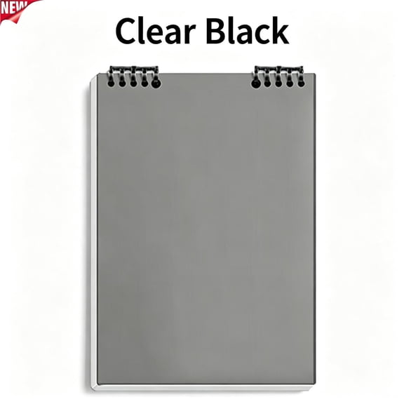 Loose Leaf Spiral Grid Notebook 1-Subject Refillable Binder Notebook 5.6x8.3in 60 Sheets Portable Writing Planner Notebook for Daily Notes Diary Classroom Office Supplies,Gray
