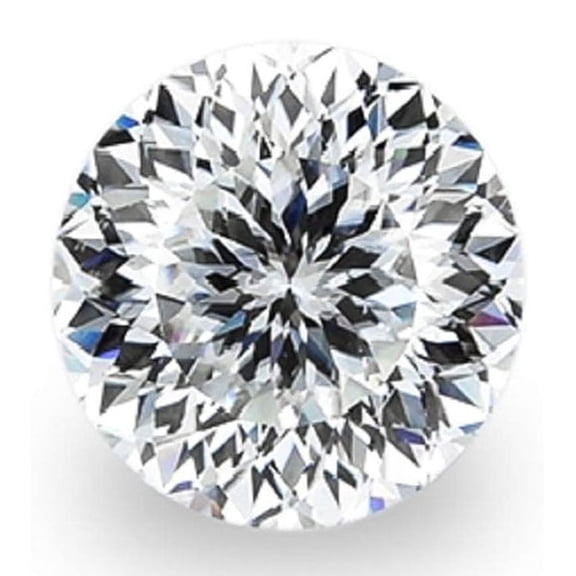 Loose Moissanite Stone Portuguese Cut Real D White VVS1 100 Faces Cut Round Shape